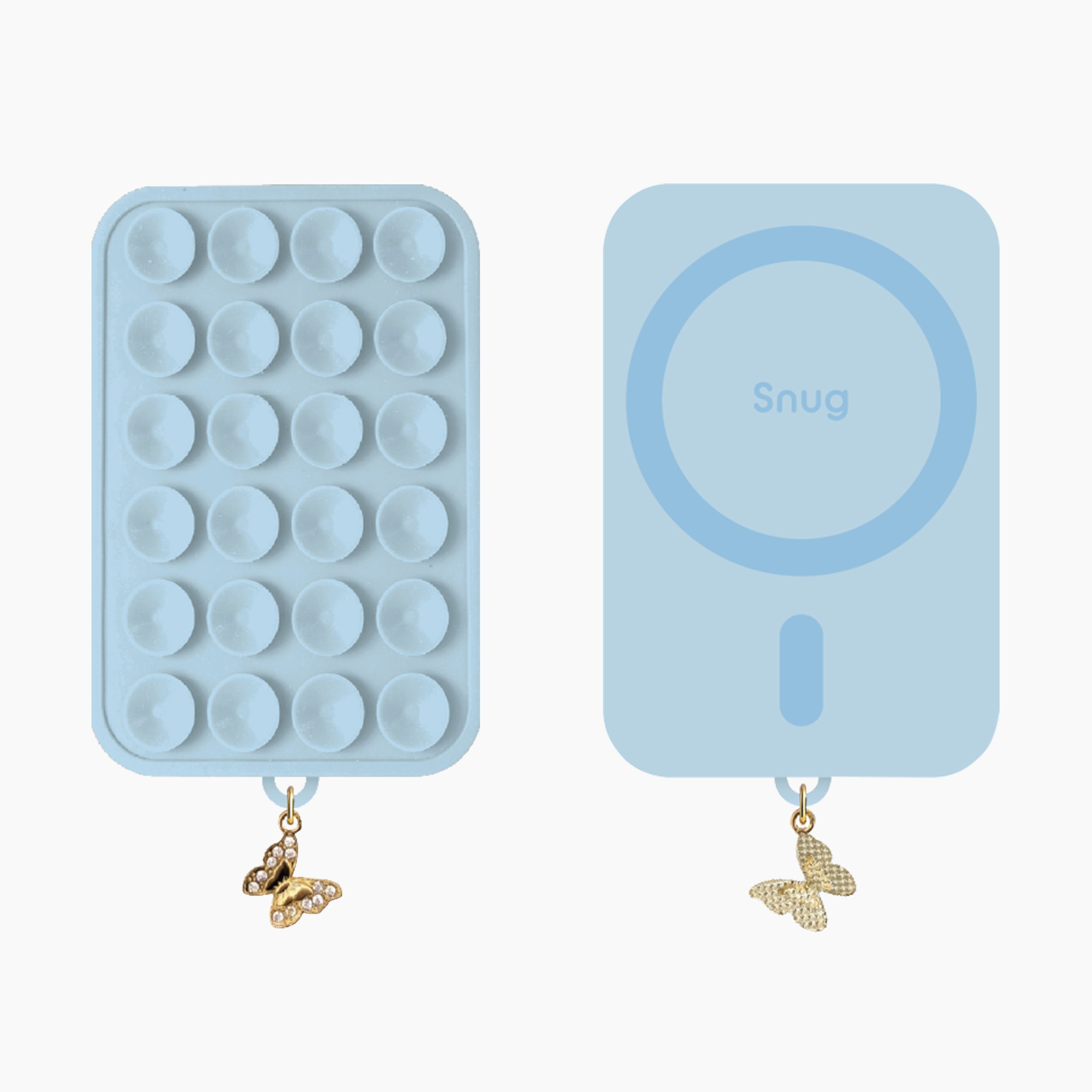 Snug Charm SnugMag Magnetic Suction Mount with Butterfly Charm