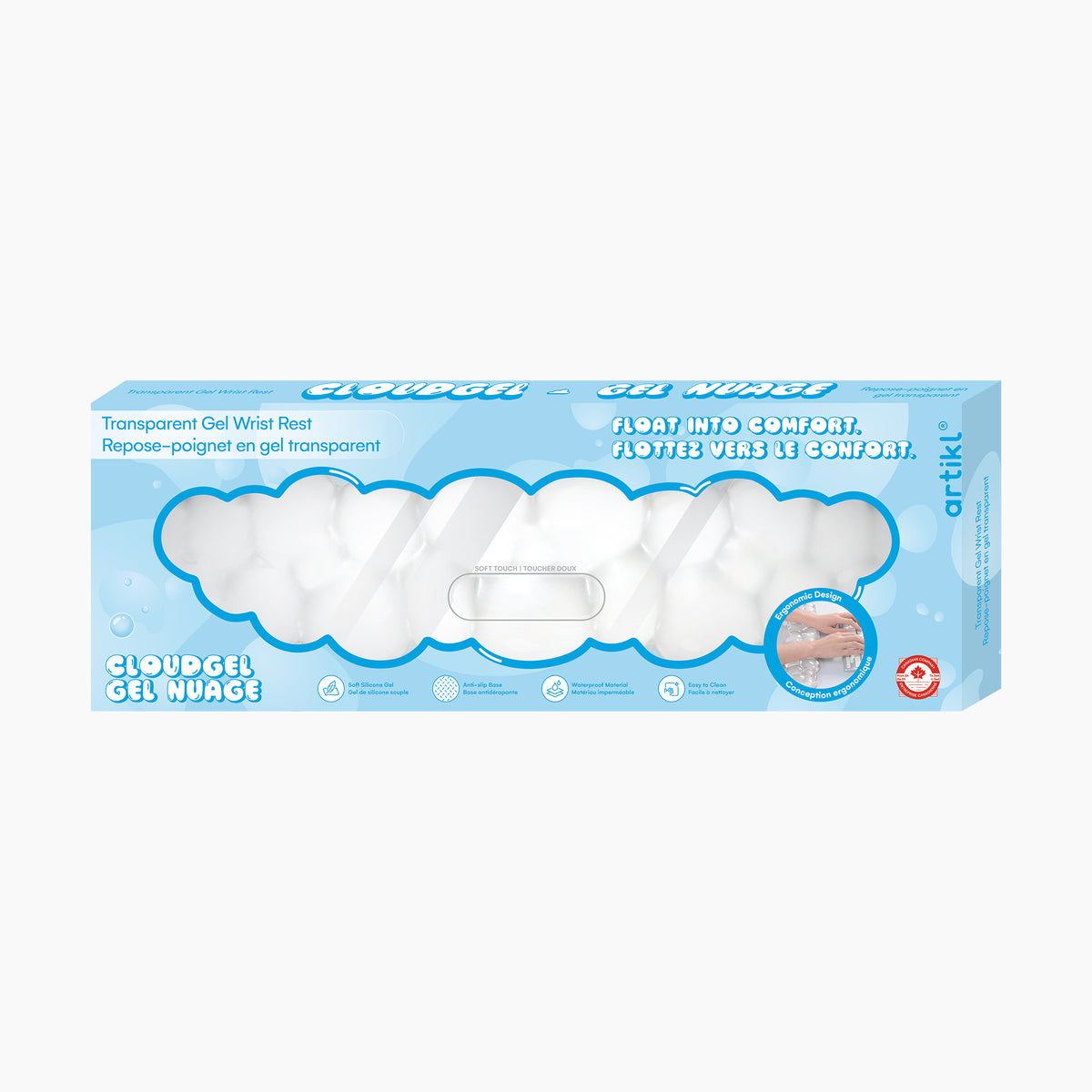 Transparent Cloud Gel Keyboard Wrist Rest