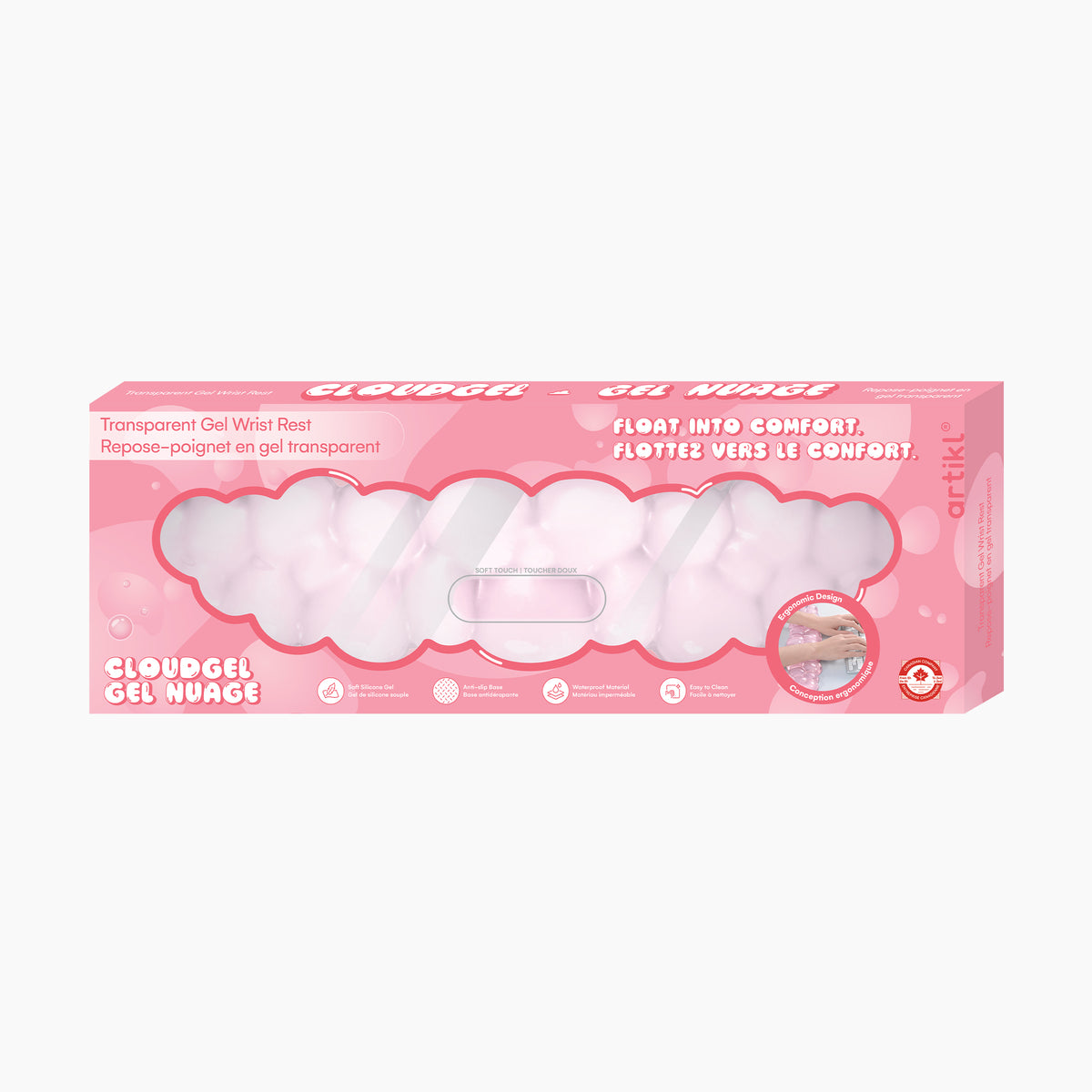 Transparent Cloud Gel Keyboard Wrist Rest