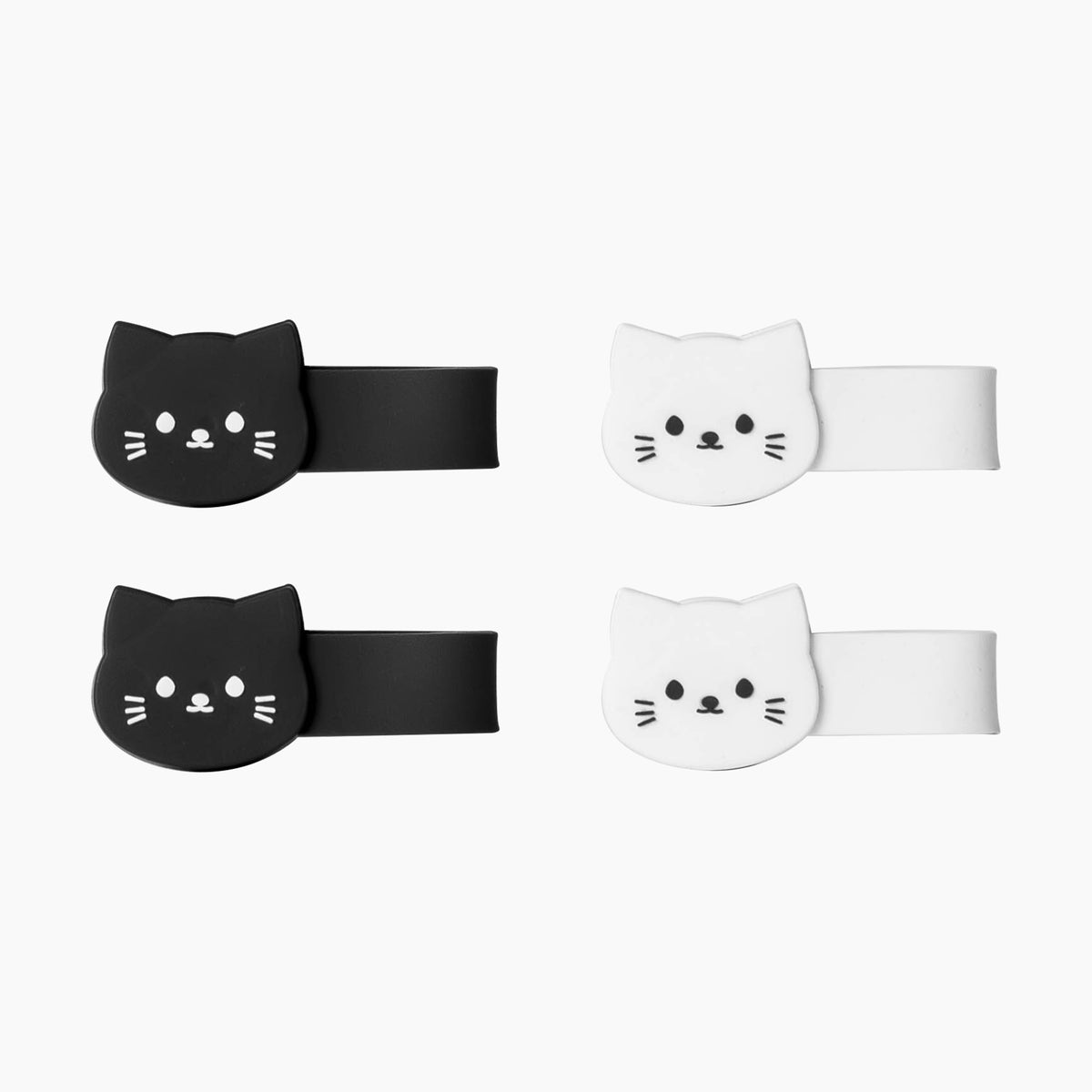 White Cat & Black Cat Magnetic Cable Organizer