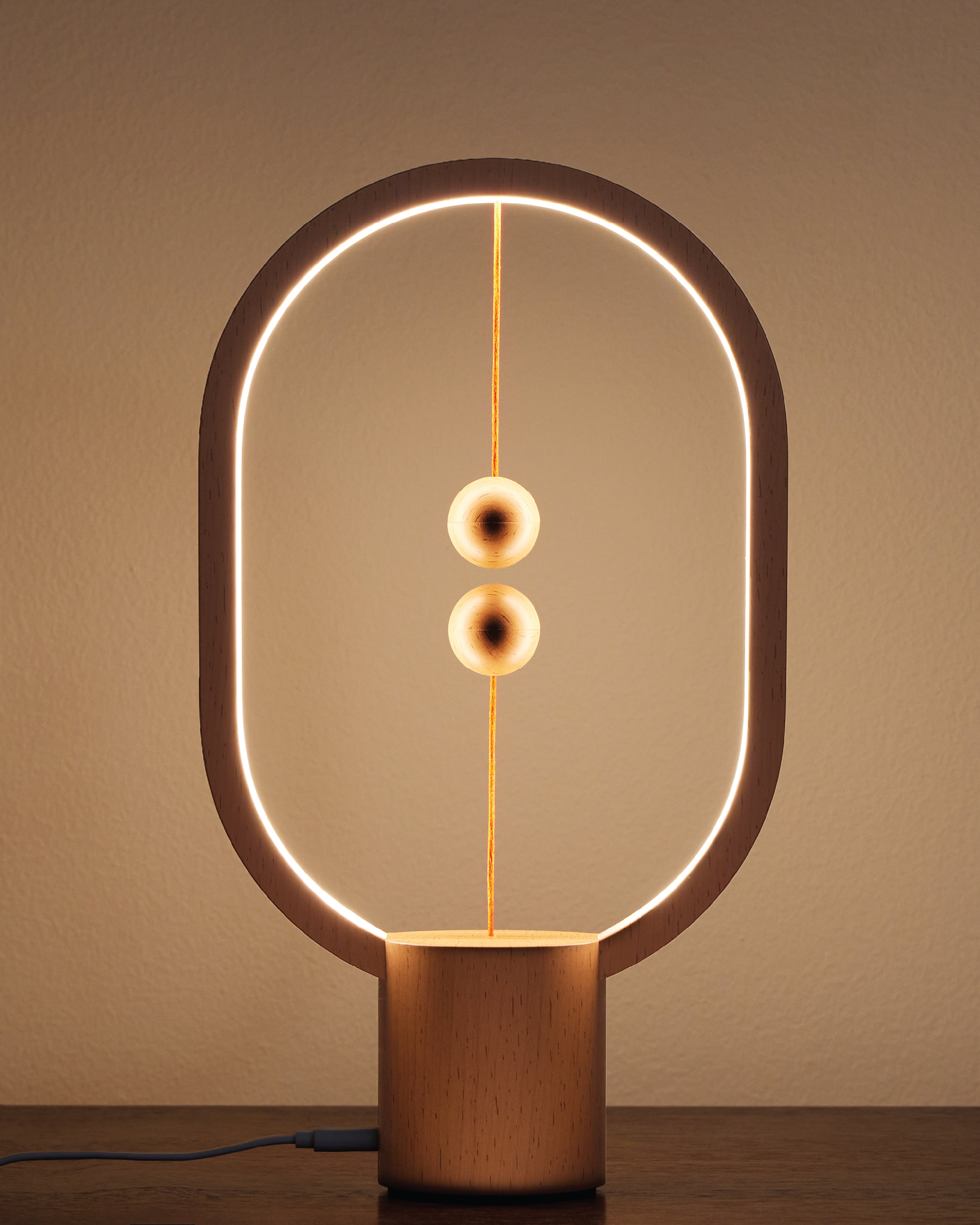 Wooden Magnetic Lamp