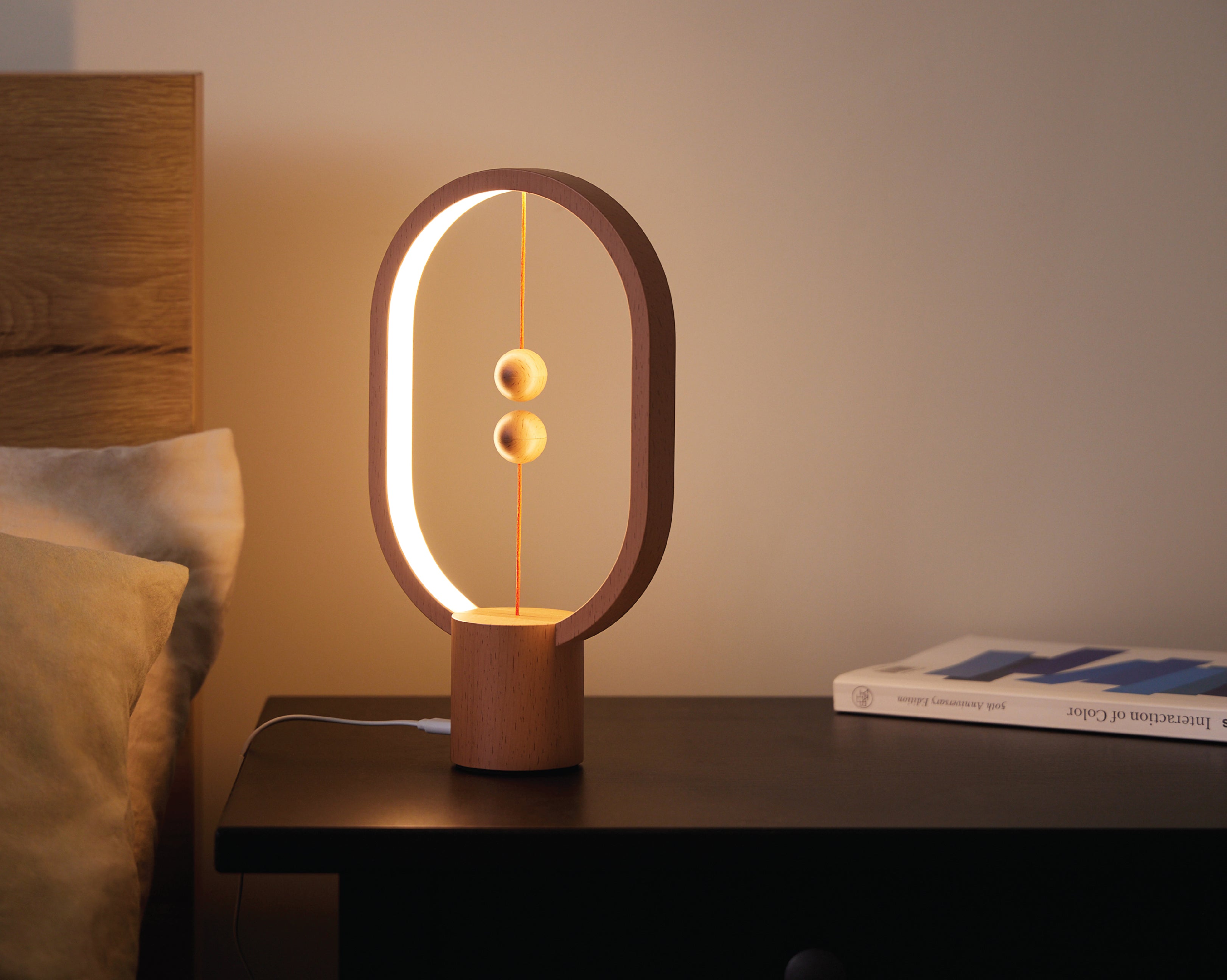 Wooden Magnetic Lamp