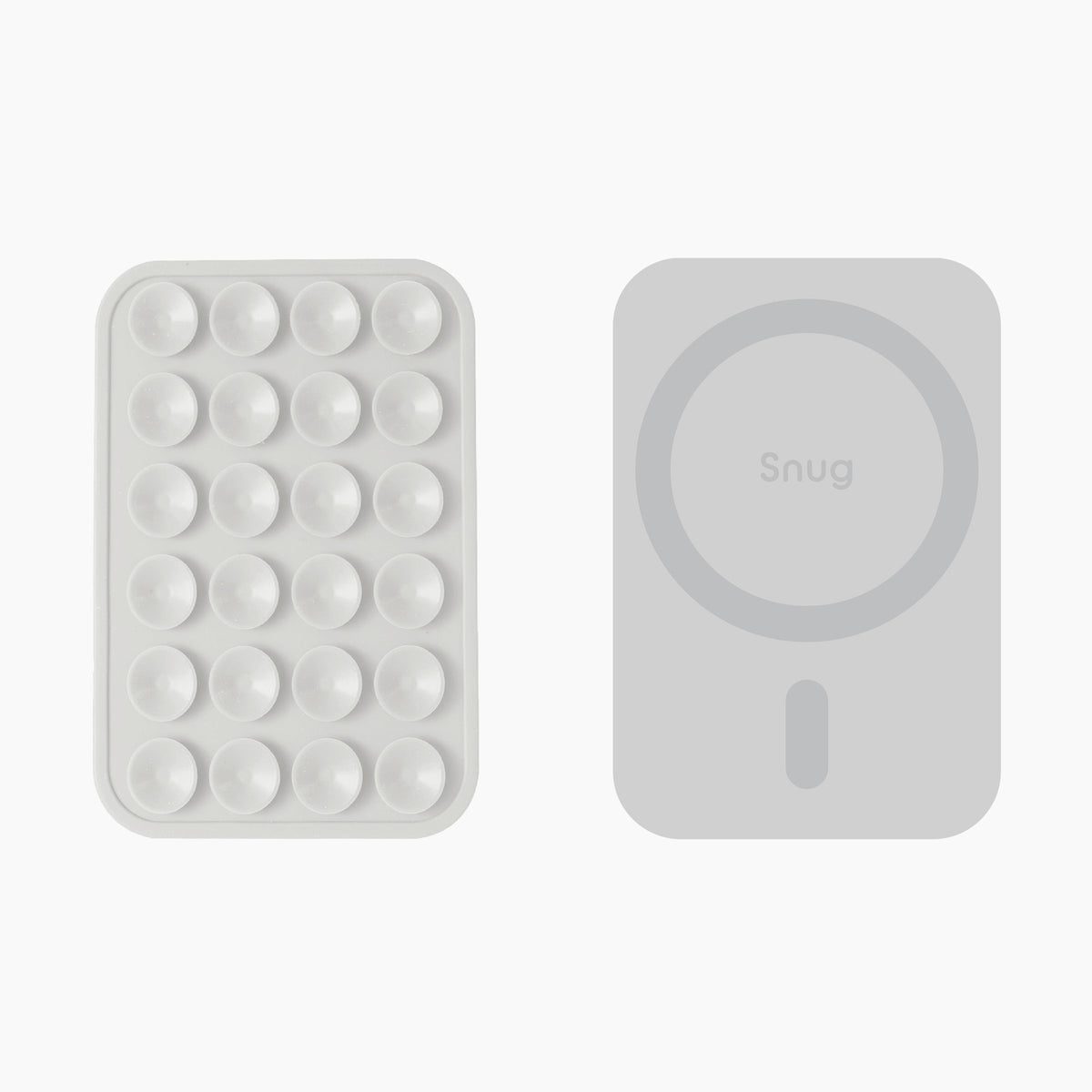 SnugMag Magnetic Suction Mount - Frosted Pebble