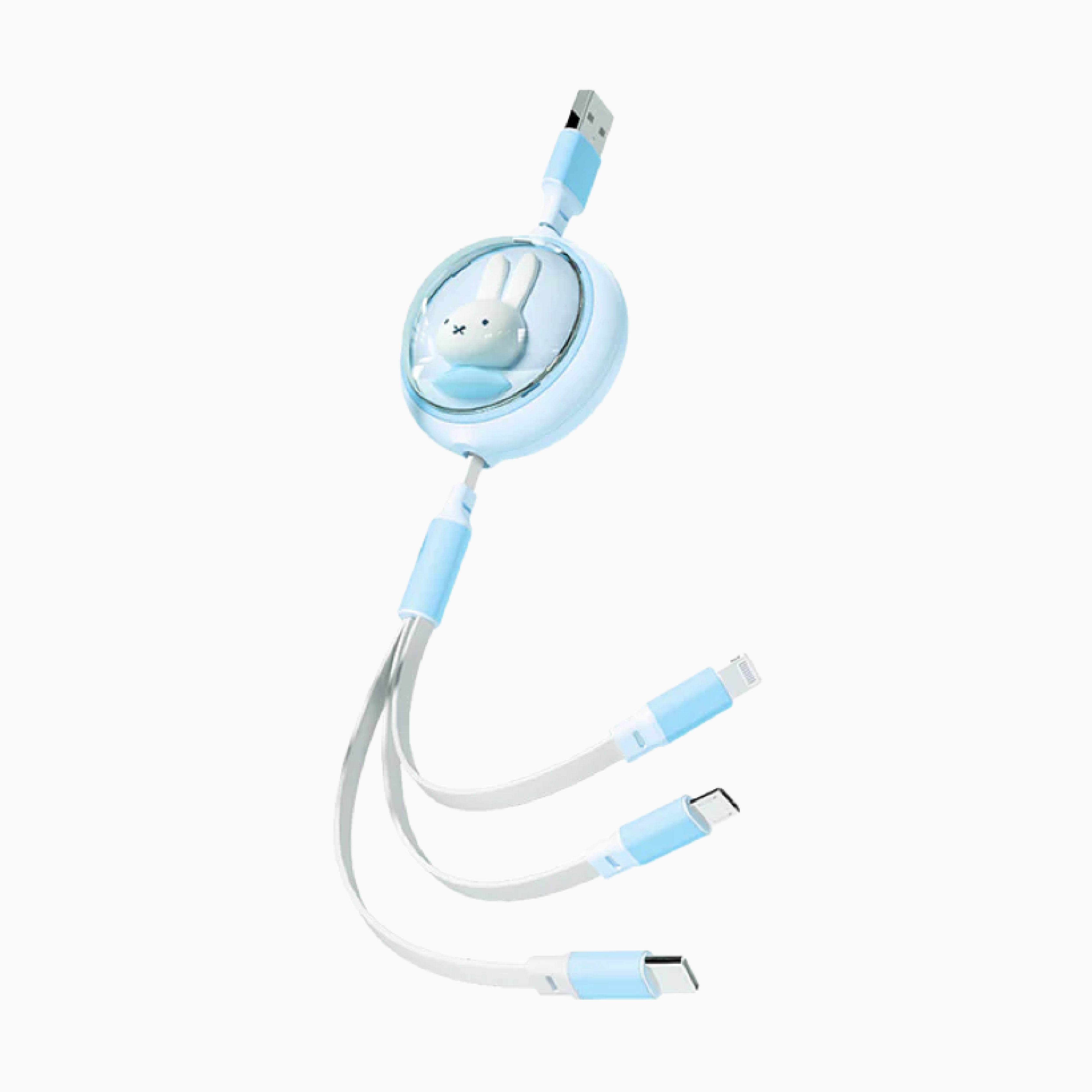 Miffy 3 in 1 Retractable Cable