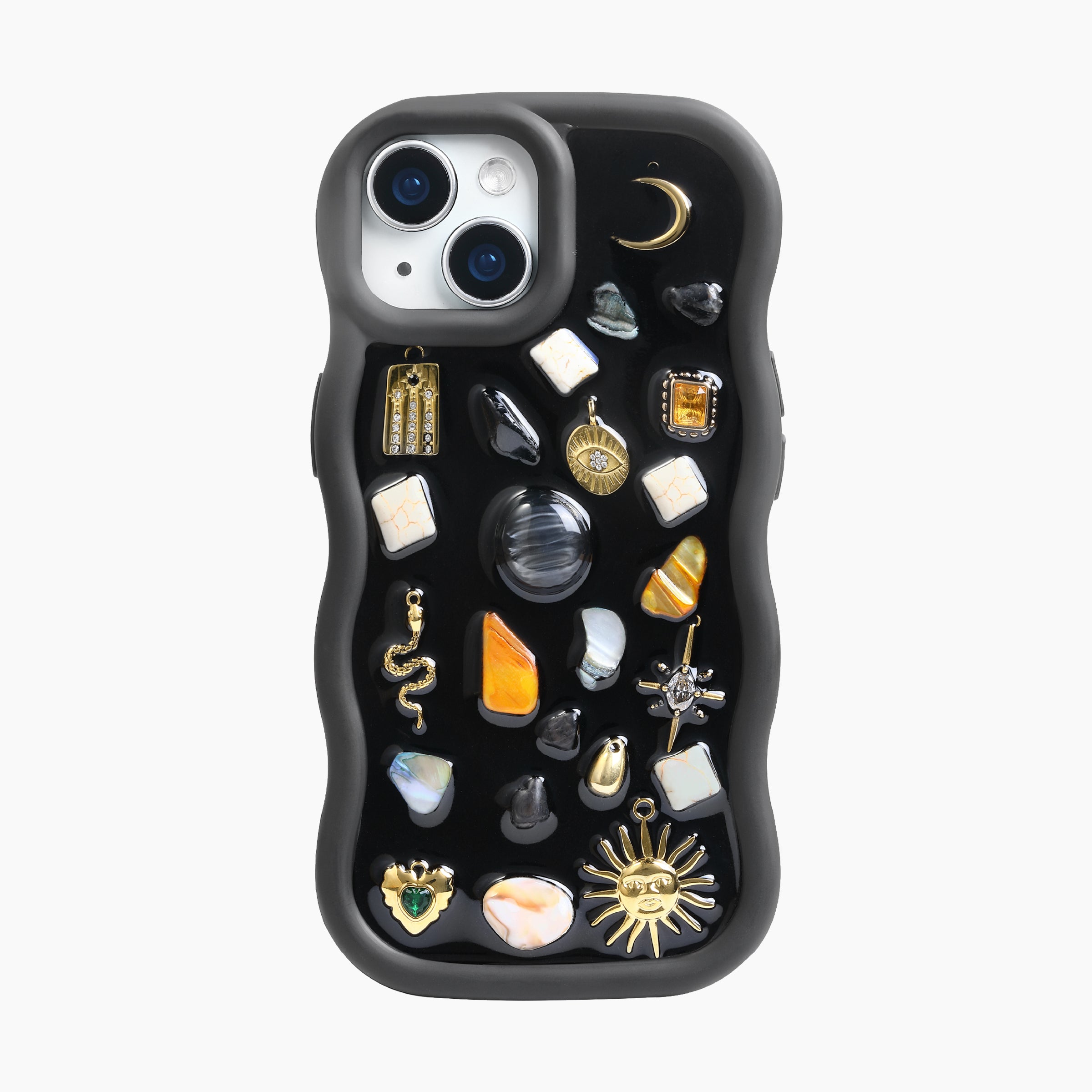 Pre-made Charm Phone Case for iPhone 15/14/13 - Mystic Dusk Phone Case